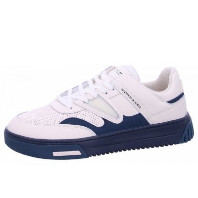Scotch & Soda New Cup Sneaker in B02 white blue