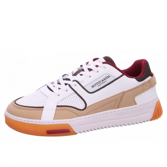 Scotch & Soda New Cup Sneaker in S239 white multi