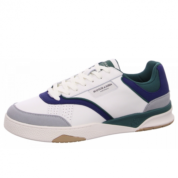 Scotch & Soda Court Cup 1A Sneaker in S272 white green