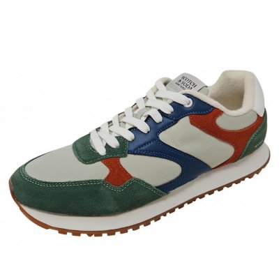 Scotch & Soda Cleave Sneaker in green white blue