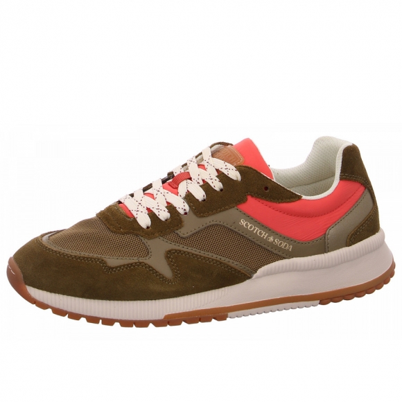 Scotch & Soda Vivi Sneaker in EDP olive rust