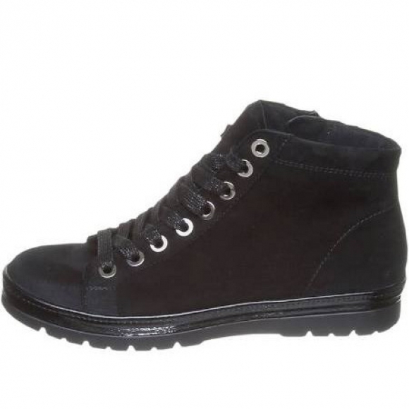 Semler Samtchev./Lack schwarz Sneaker high in schwarz