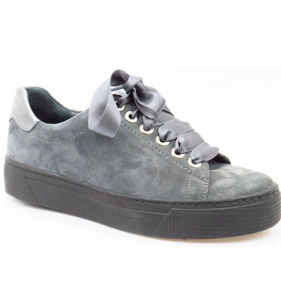 Semler Samt. grau Sneaker in grau
