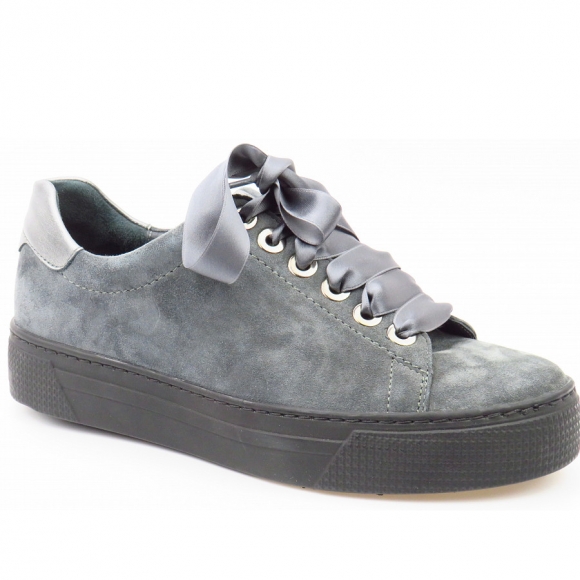 Semler Samt. grau Sneaker in grau