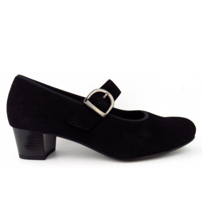 Semler Cleo Chevro Weite H Slingpumps in SCHWARZ Semler Cleo Chevro Weite H Slingpumps in SCHWARZ