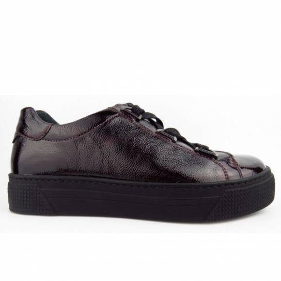 Semler Knautschl. Fell merlot Sneaker in bordeux