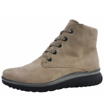 Semler Lena Schnürstiefelette in taupe 037 Semler Lena Schnürstiefelette in taupe 037