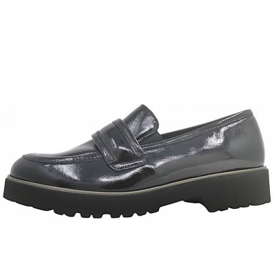 Semler Elena Knautsch-Lack Slipper in schwarz Lack 001