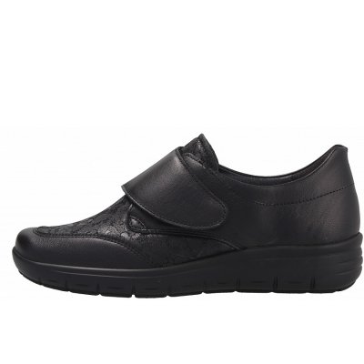 Semler Greta Stretch Klettschuh in SCHWARZ
