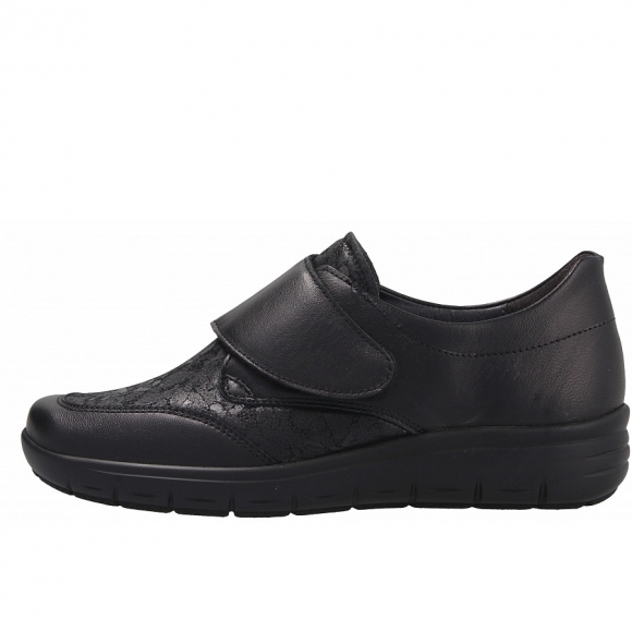 Semler Greta Stretch Klettschuh in SCHWARZ