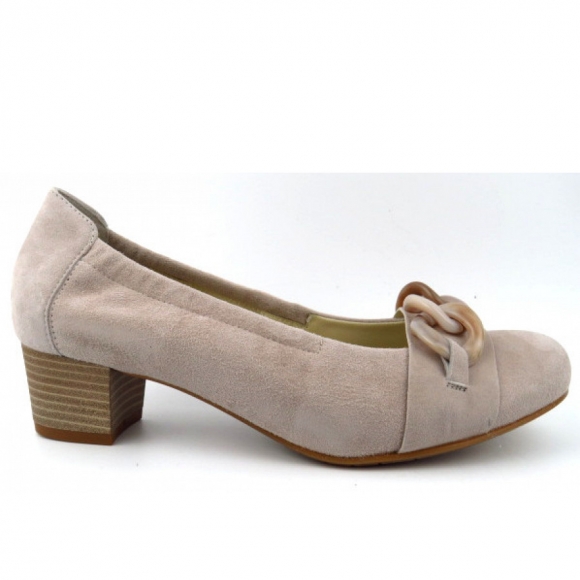 Semler Cleo 40 mm SAMT-CHEVRO H Pumps in CREME