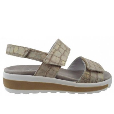 Semler Hanna Alligator creme Sandale in CREME