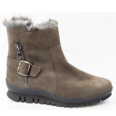 Semler Samtchev. Fell grau Stiefelette in grau Semler Samtchev. Fell grau Stiefelette in grau