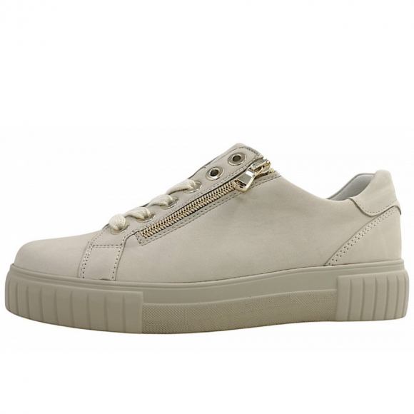Semler Pamela Nubukina sportlicher Schnürer in creme 022