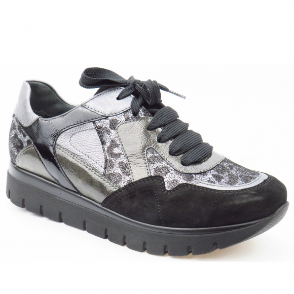 Semler Silvia 15mm schwarz/grau Sneaker in schwarz Met. grau