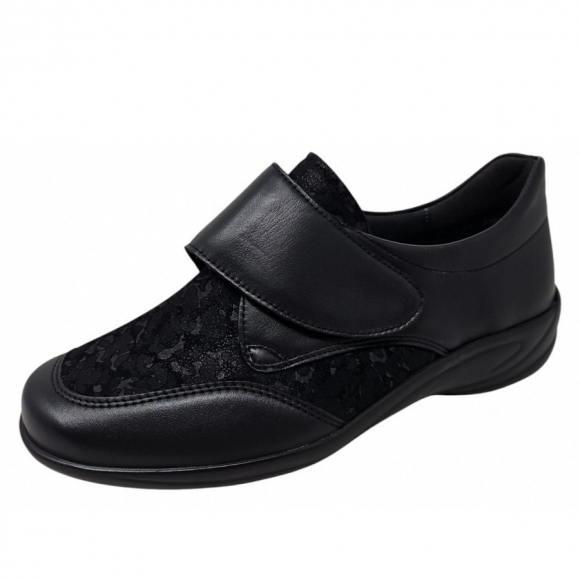 Semler Birgit Weite H Klettschuh in schwarz