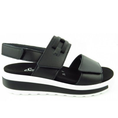 Semler Hanna SOFT-NAPPA schwarz Sandale in SCHWARZ