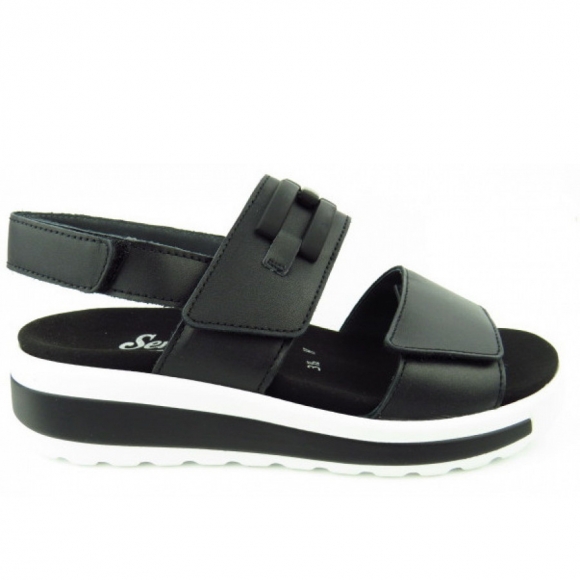 Semler Hanna SOFT-NAPPA schwarz Sandale in SCHWARZ