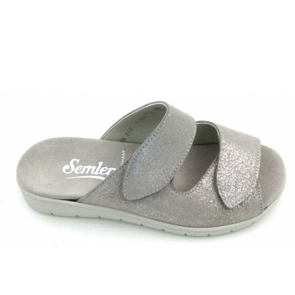 Semler Pantolette in silber