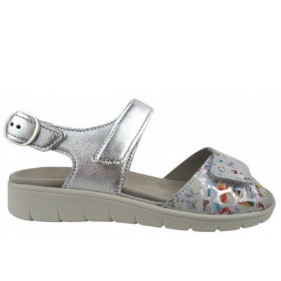 Semler Dunja Sandale in WEISS-MULTI/SILBER