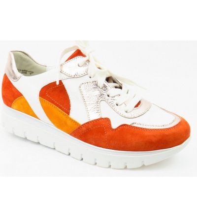 Semler Silvia 15 mm orange puder Sneaker in mand-weiss-pud-orang