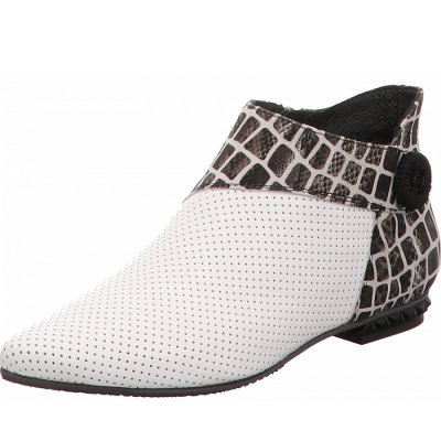 Simen Stiefelette in weiß kombi. Simen Stiefelette in weiß kombi.