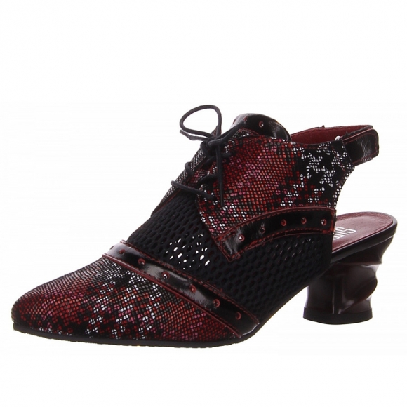 Simen Slingpumps in rot kombi