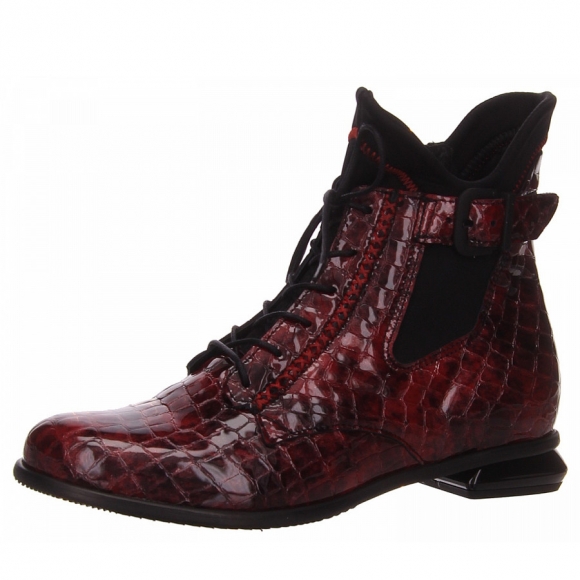 Simen Stiefelette in dunkelrot
