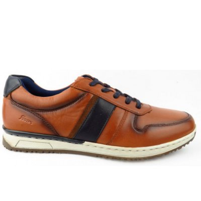 Sioux Cayhall-702 cognac sportlicher Schnürer in cognac/blu Sioux Cayhall-702 cognac sportlicher Schnürer in cognac/blu