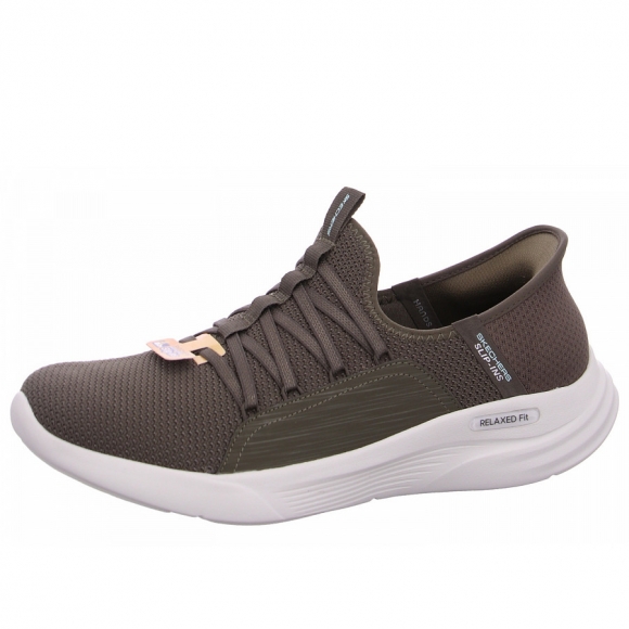 Skechers Relaxed Fit Sport Slipper in OLV olive
