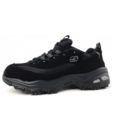 Skechers D-lites Biggest Fan Sneaker in BBK black Skechers D-lites Biggest Fan Sneaker in BBK black