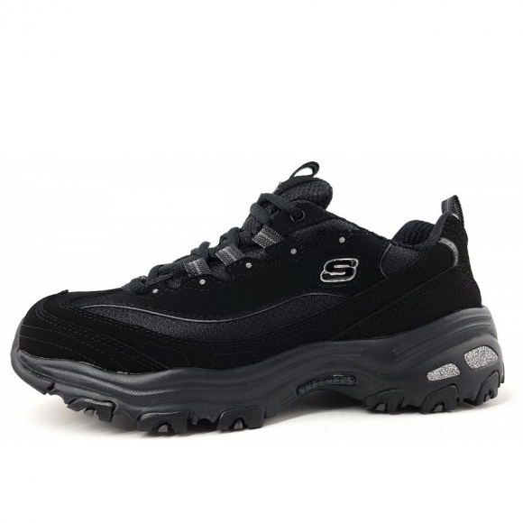 Skechers D-lites Biggest Fan Sneaker in BBK black