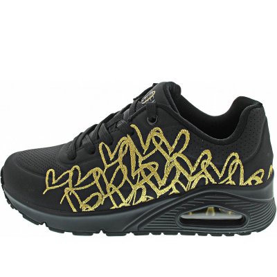 Skechers Uno-Golden Heart Sneaker in BKGD