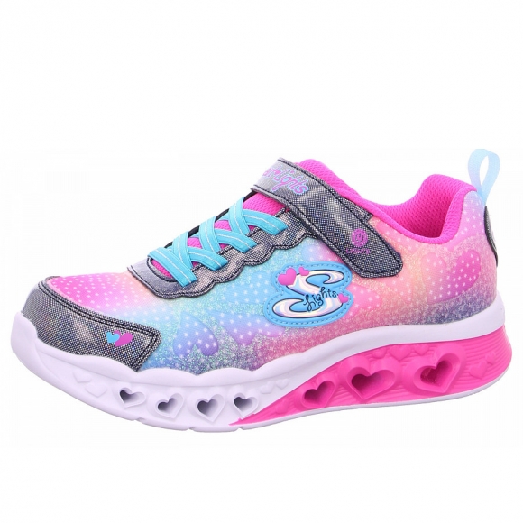 Skechers Flutter Heart Lights Klettschuh in NVMT navy