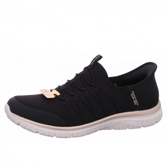 Skechers Virtue Glow Slipper in BKRG black
