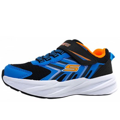 Skechers Microspec Tread Laufschuh in black/blue/orange BBOR Skechers Microspec Tread Laufschuh in black/blue/orange BBOR