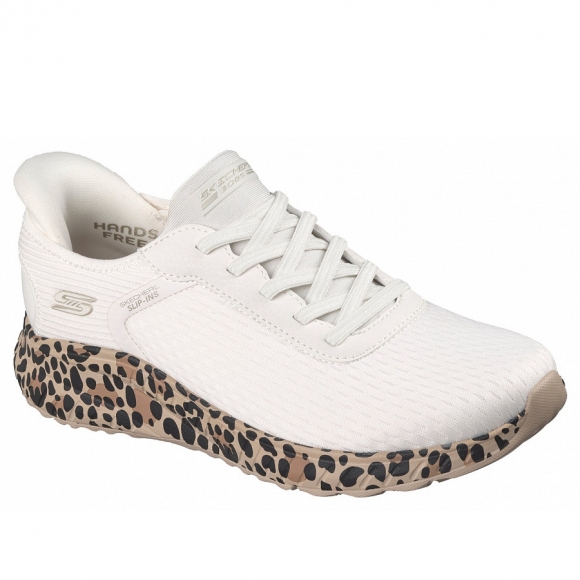Skechers Bobs Squad Chaos Sl Sportschuh in white mit Leosohle
