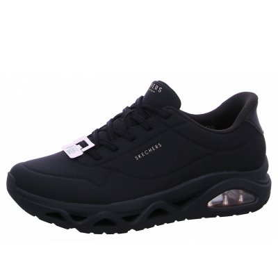 Skechers Uno Glide Step Sneaker in BBK black Skechers Uno Glide Step Sneaker in BBK black