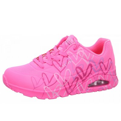 Skechers Uno Loving Sneaker in HTPK hotpink