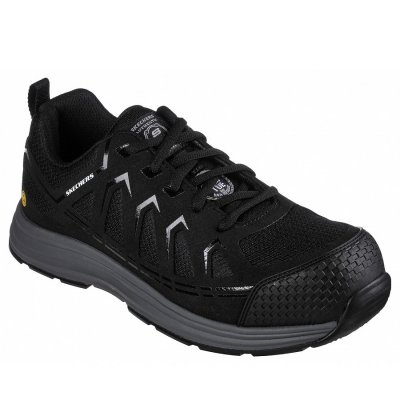Skechers Works mit Stahlkappe sportlicher Schnürer in black Skechers Works mit Stahlkappe sportlicher Schnürer in black