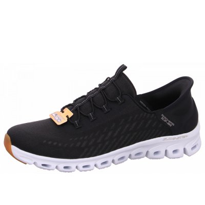 Skechers Glide Step Slipper in BKW black