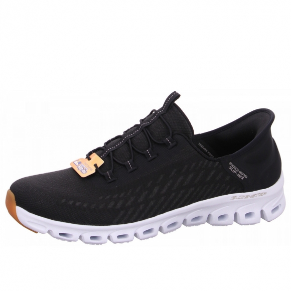 Skechers Glide Step Slipper in BKW black