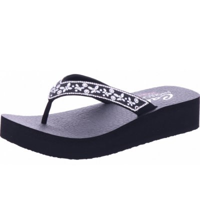 Skechers vinysa butterfly kiss Pantolette in schwarz Skechers vinysa butterfly kiss Pantolette in schwarz
