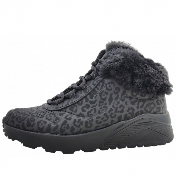 Skechers Uno Lite sportlicher Schnürer in black BBK