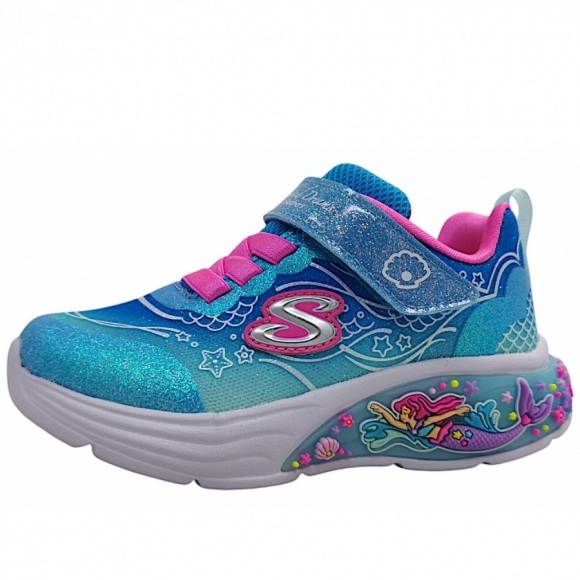 Skechers My Dreamers-Lil Mermaid Klettschuh in blue/mult BLMTi