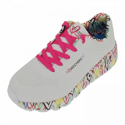 Skechers UNO LITE - LOVELY LUV Sneaker in Weiß Skechers UNO LITE - LOVELY LUV Sneaker in Weiß