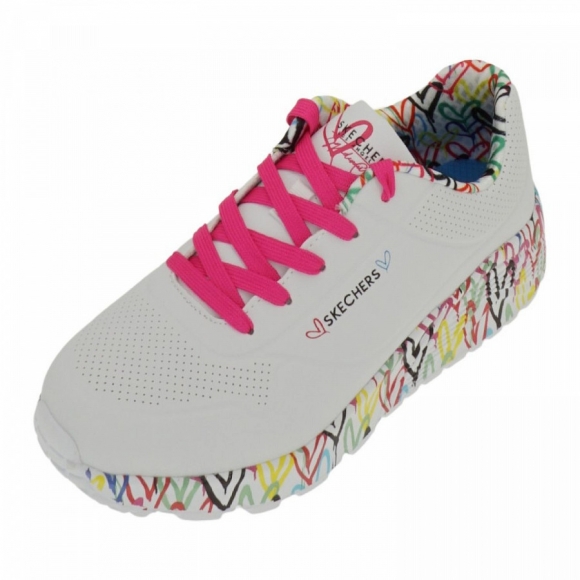 Skechers UNO LITE - LOVELY LUV Sneaker in Weiß