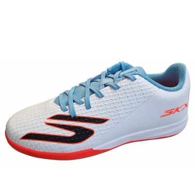 Skechers SKX-2Jr. Td.IC Fußballschuh Halle in white turq pink Skechers SKX-2Jr. Td.IC Fußballschuh Halle in white turq pink