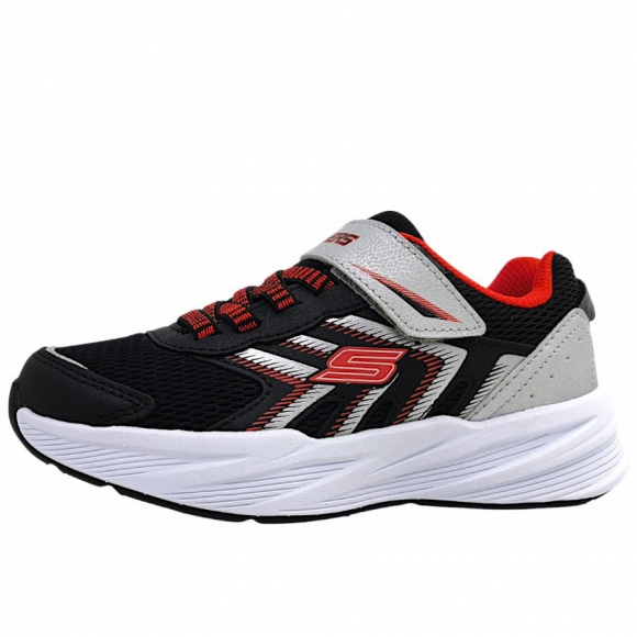 Skechers Microspec Tread Laufschuh in black/silver/red BKSR