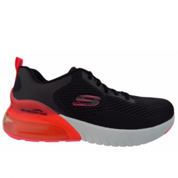 Skechers Wind Breeze schwarz/rot Sneaker in schwarz/rot/weiss